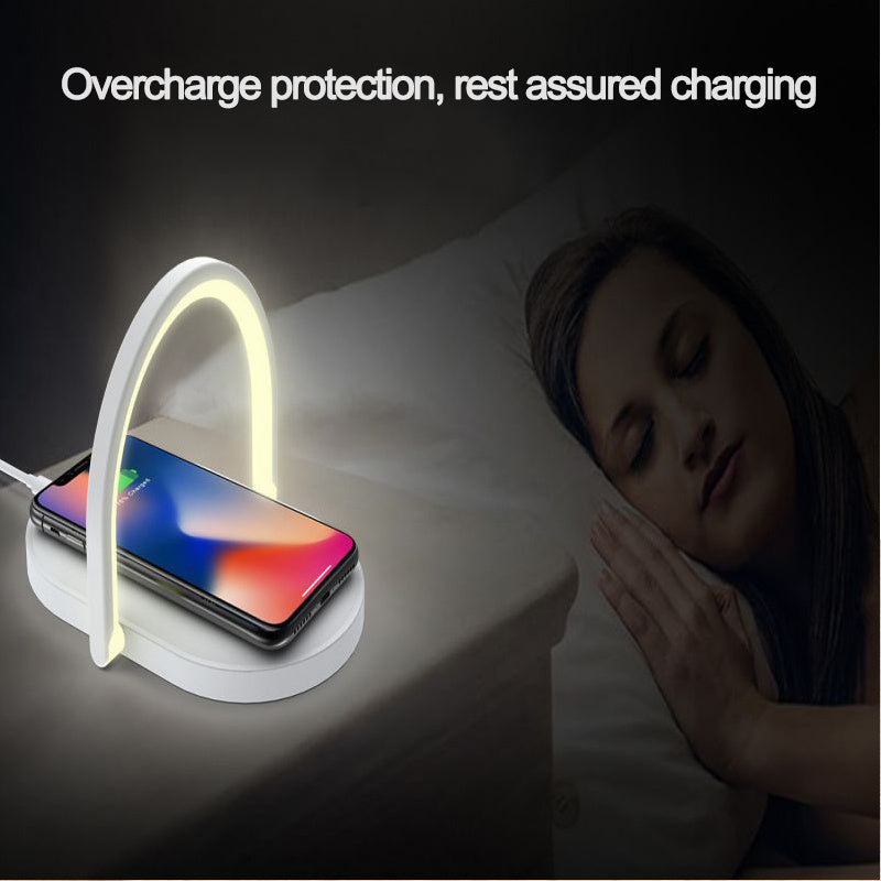 3-in-1 Wireless Charger & LED Desk Lamp with Night Light